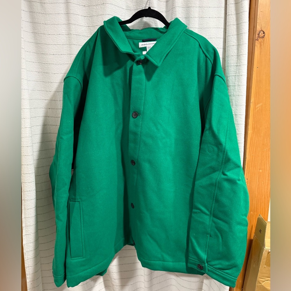 Amazon Essentials Vibrant Green Jacket NWT - image 1